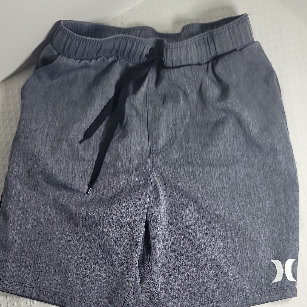 Hurley Heather Gray Men's Drawstring Swim Shorts